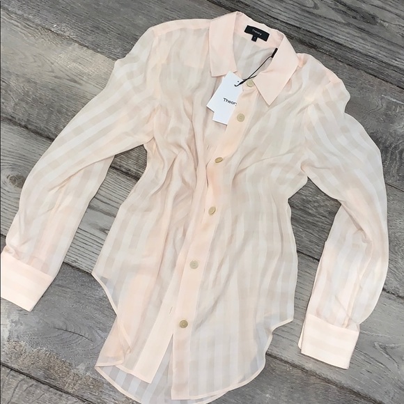 Theory Tops - NWT Theory Buttondown